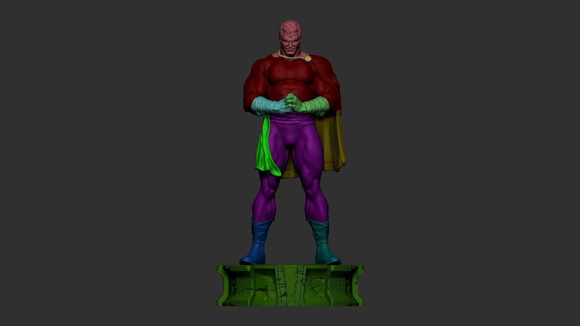 Shazam - DC Comics - STL 3D Print Files - 3D Printed Garage Kit ガレージキット Resin Model Scale Figure フィギュア
