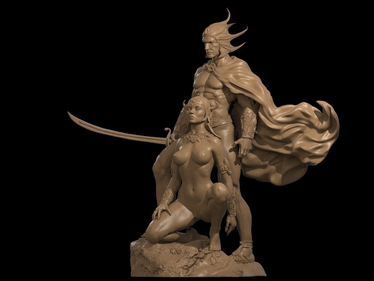 A fight man of mars Special Edition - STL 3D Print Files - 3D Printed Garage Kit ガレージキット Resin Model Scale Figure フィギュア