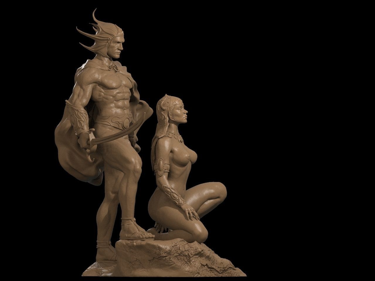 A fight man of mars Special Edition - STL 3D Print Files - 3D Printed Garage Kit ガレージキット Resin Model Scale Figure フィギュア