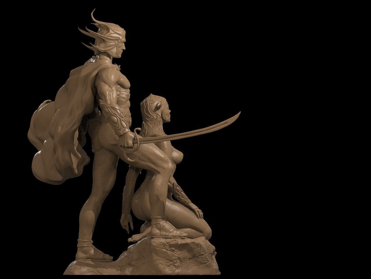 A fight man of mars Special Edition - STL 3D Print Files - 3D Printed Garage Kit ガレージキット Resin Model Scale Figure フィギュア