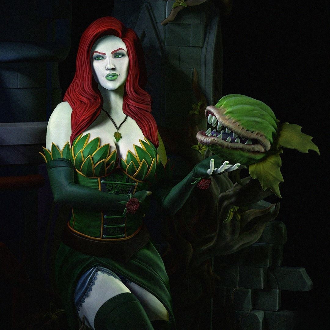 Gotham City Sirens - DC Comics - STL 3D Print Files - 3D Printed Garage Kit ガレージキット Resin Model Scale Figure フィギュア