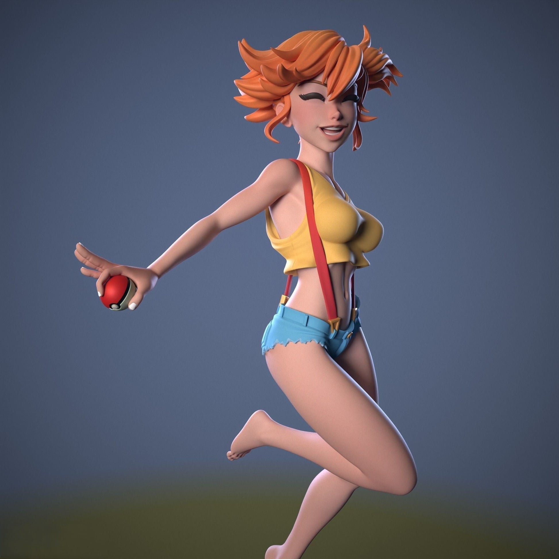 Misty Special Edition - Pokemon - STL 3D Print Files - 3D Printed Garage Kit ガレージキット Resin Model Scale Figure フィギュア
