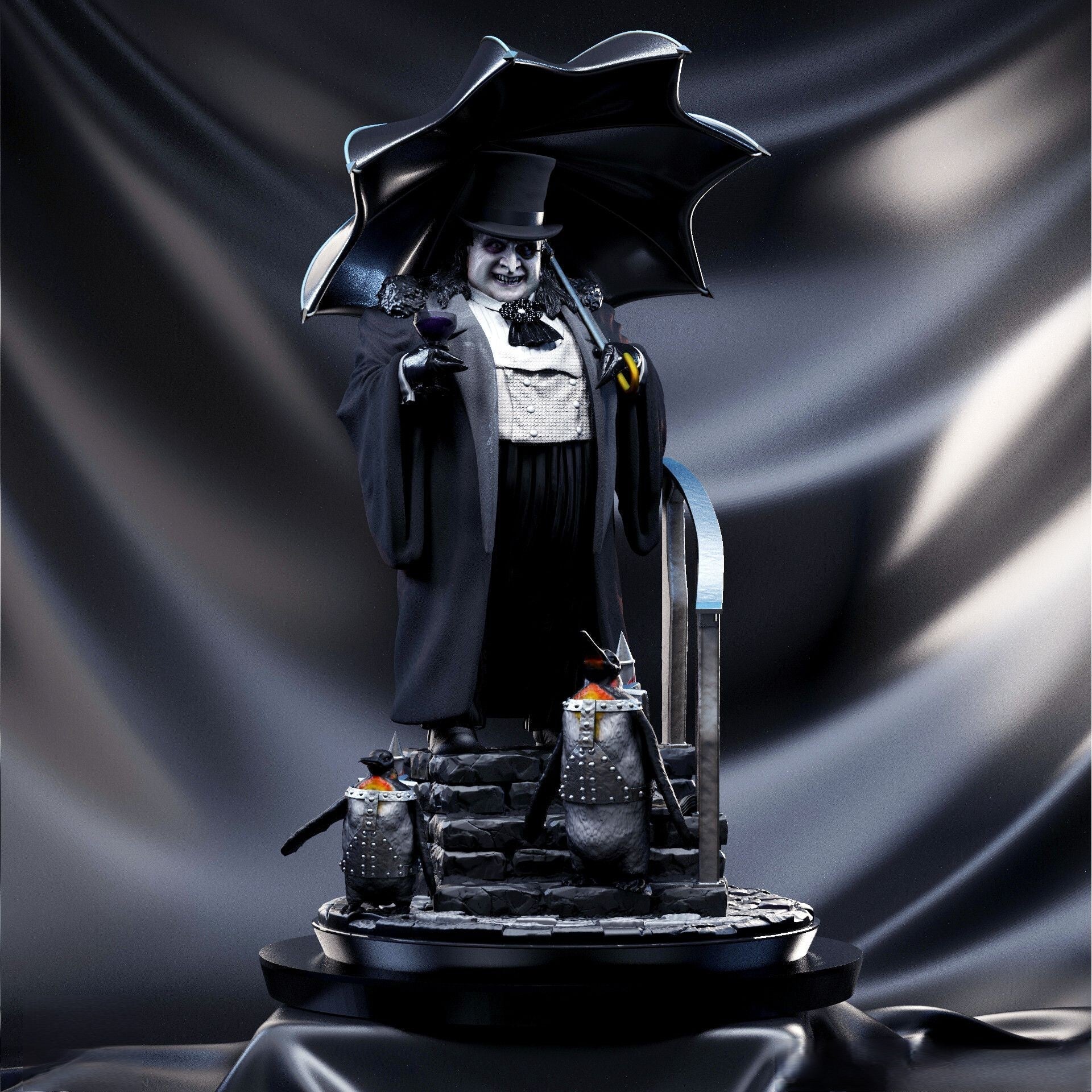 Penguin - Dany DeVito - Batman - STL 3D Print Files - 3D Printed Garage Kit ガレージキット Resin Model Scale Figure フィギュア