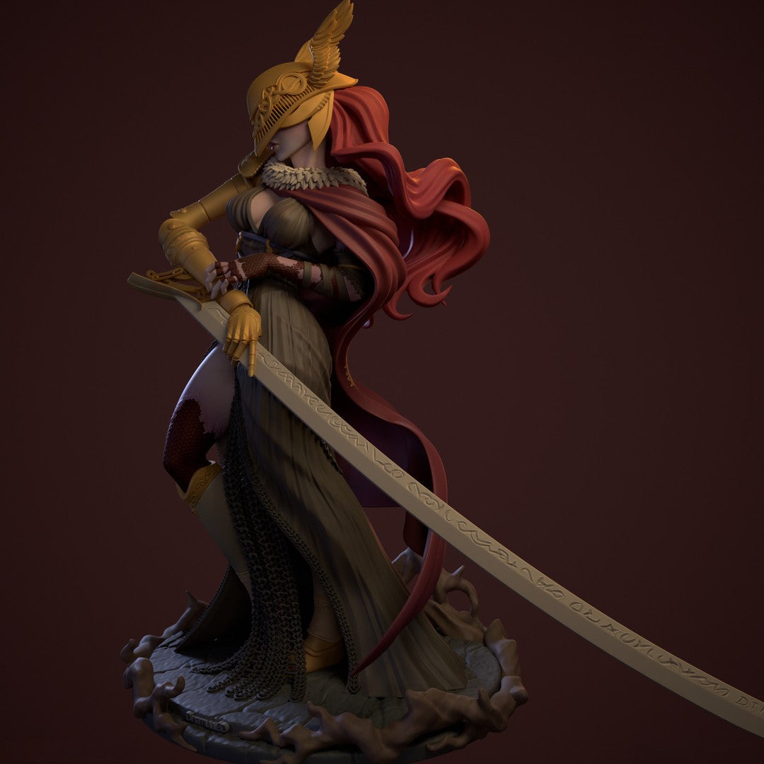 1583 Malenia Special Edition - Elden Ring - STL 3D Print Files - 3D Printed Garage Kit ガレージキット Resin Model Scale Figure フィギュア