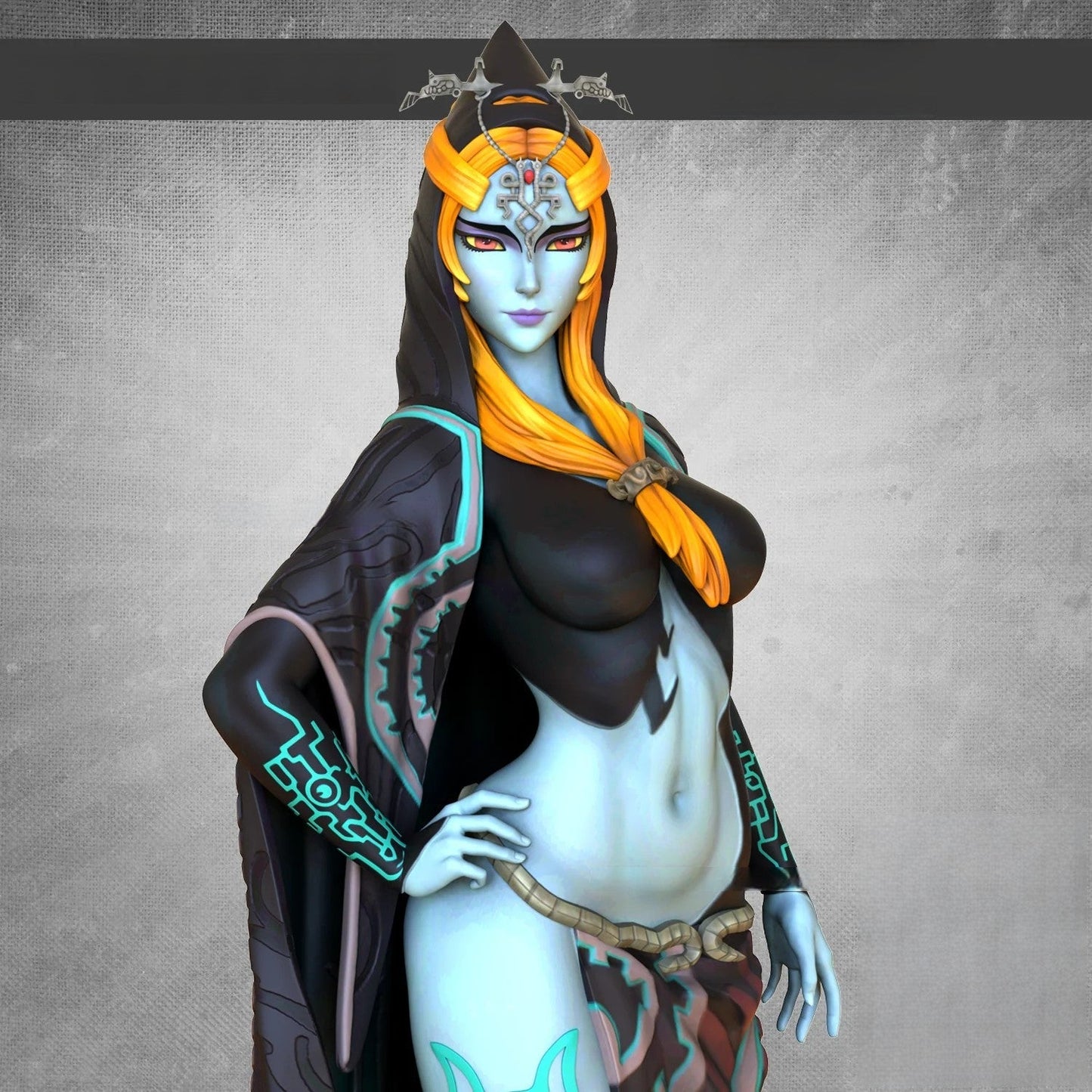 Midna Twilight Princess Special Edition - The Legend of Zelda - STL 3D Print Files - 3D Printed Garage Kit ガレージキット Resin Model Scale Figure フィギュア