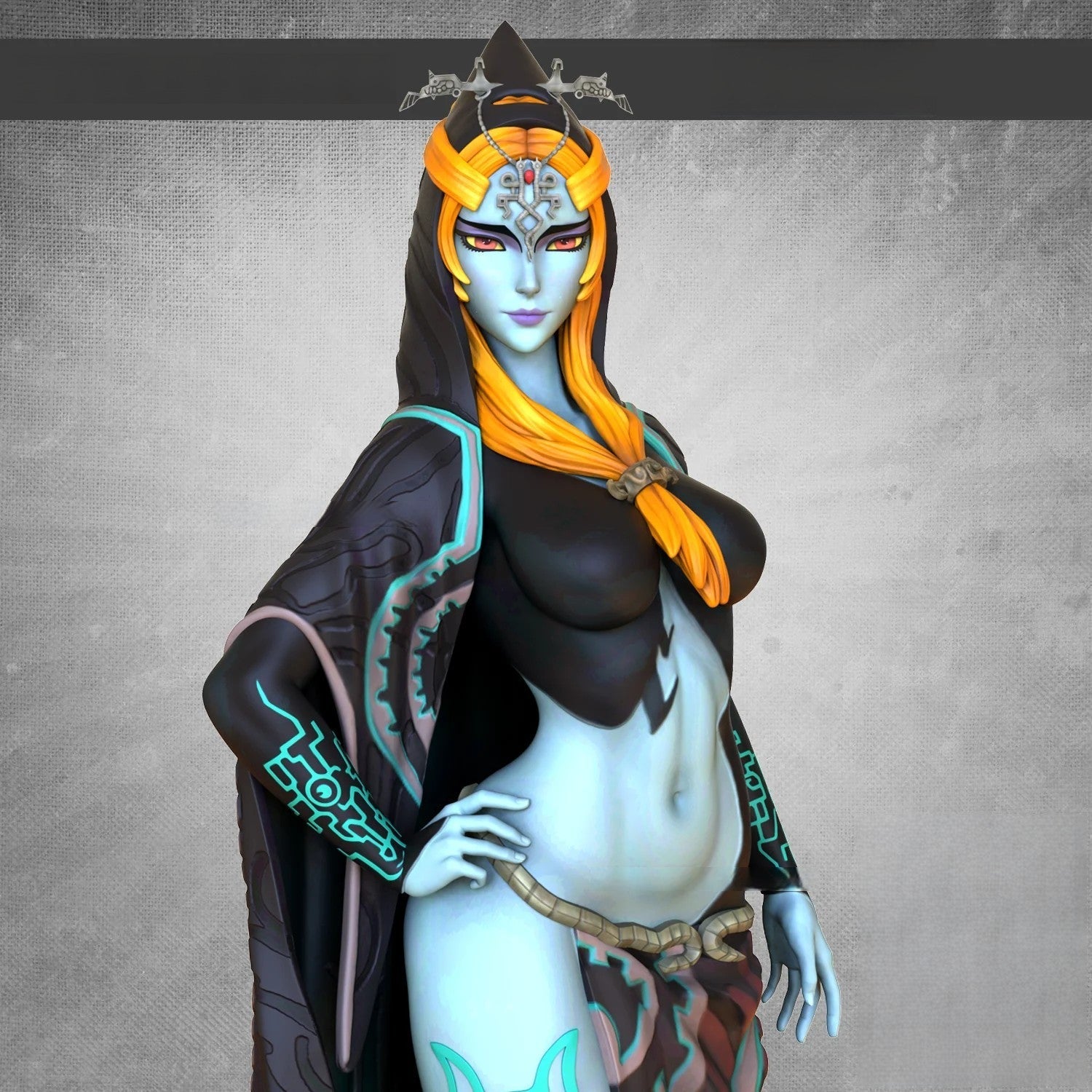 Midna Twilight Princess Special Edition - The Legend of Zelda - STL 3D Print Files - 3D Printed Garage Kit ガレージキット Resin Model Scale Figure フィギュア