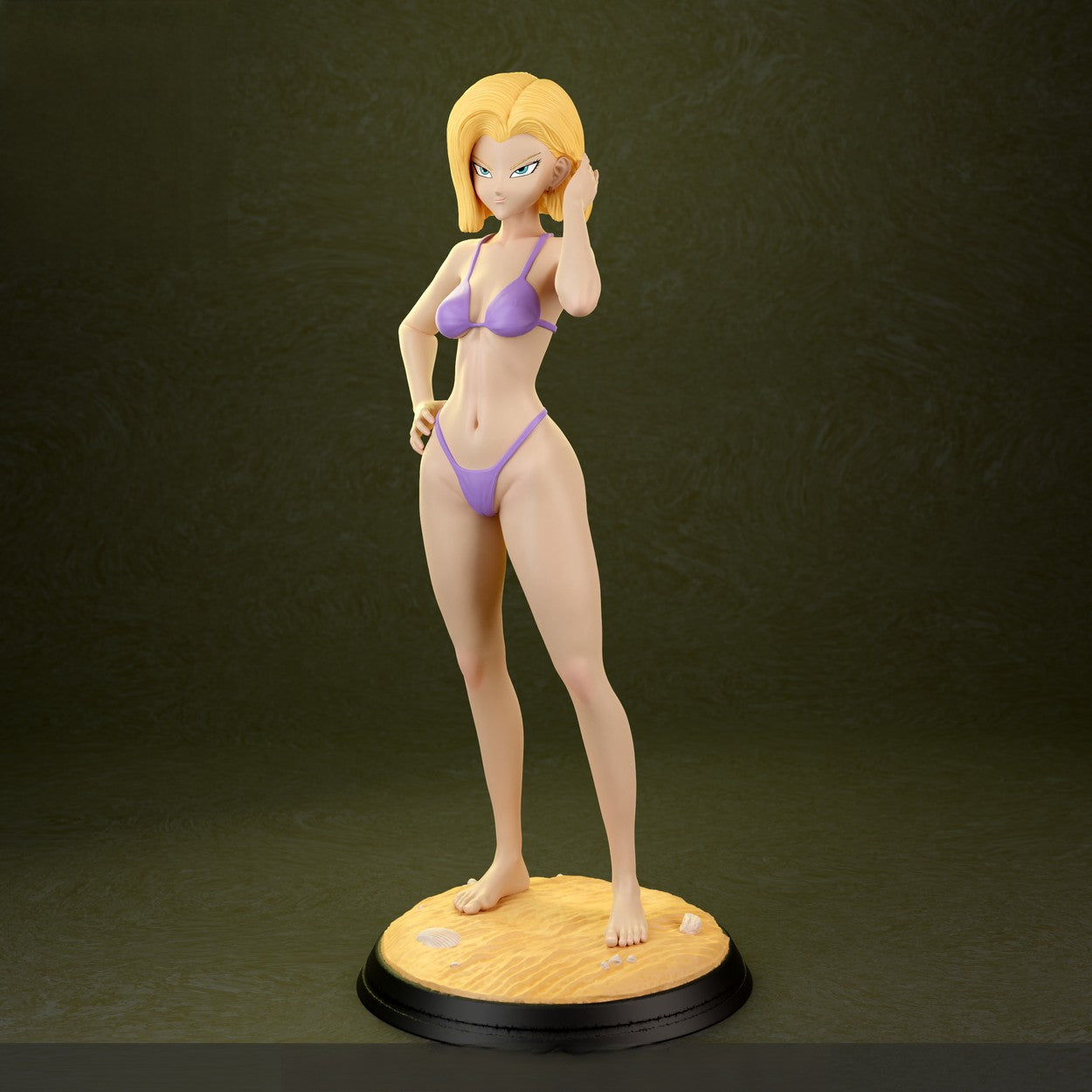 1386 Android 18 Special Edition - Dragon Ball - STL 3D Print Files - 3D Printed Garage Kit ガレージキット Resin Model Scale Figure フィギュア