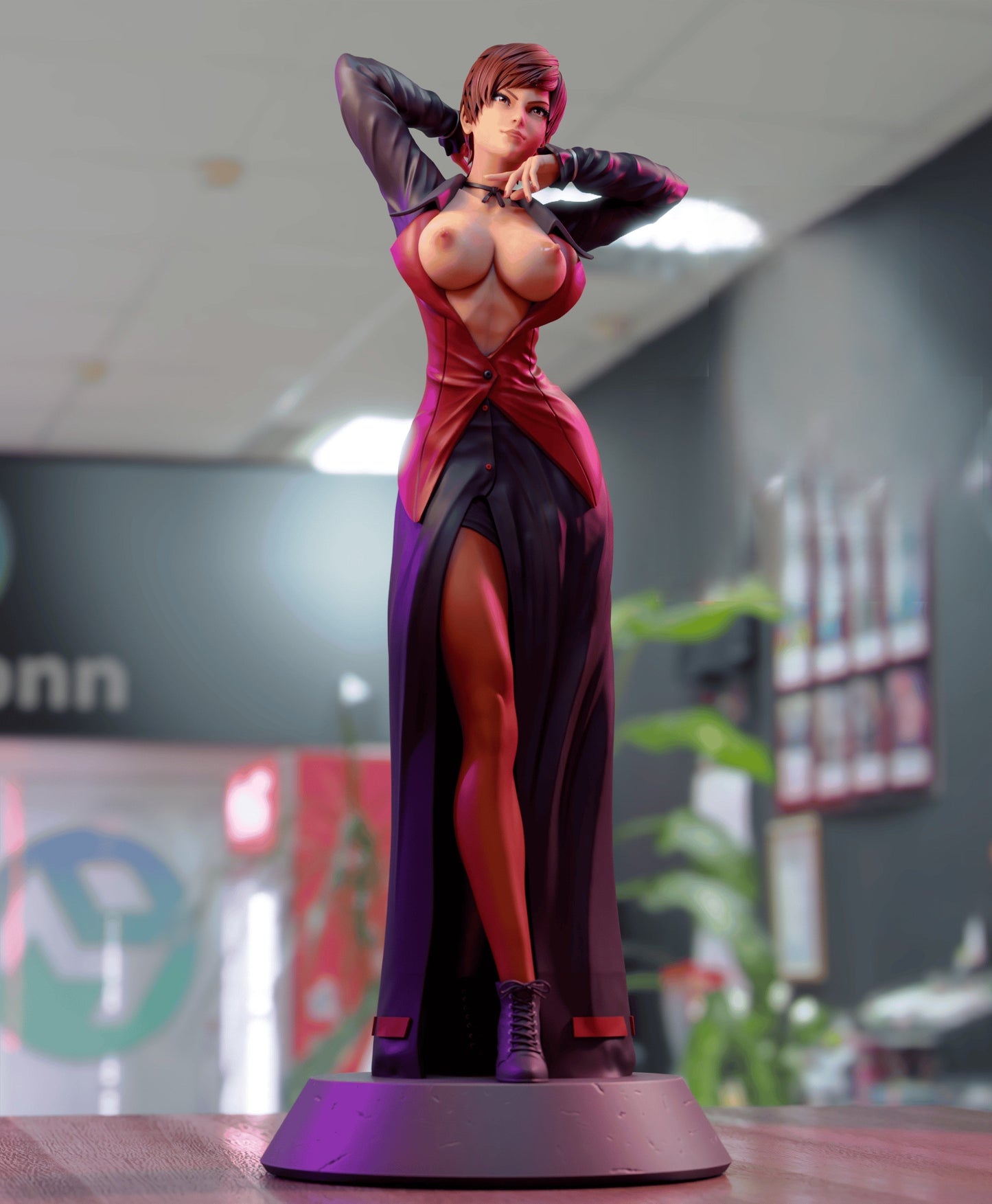 Vice Special Edition - The King of Fighters - STL 3D Print Files - 3D Printed Garage Kit ガレージキット Resin Model Scale Figure フィギュア