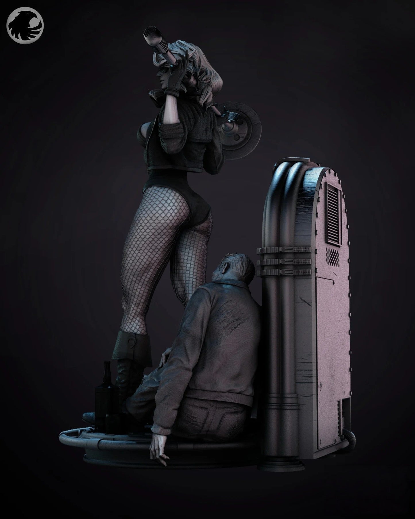 1446 Black Canary - DC Comics - STL 3D Print Files - 3D Printed Garage Kit ガレージキット Resin Model Scale Figure フィギュア