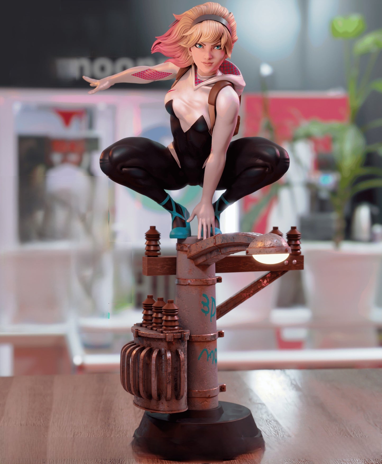 Spider Gwen Special Edition - Venom Gwen - STL 3D Print Files - 3D Printed Garage Kit ガレージキット Resin Model Scale Figure フィギュア