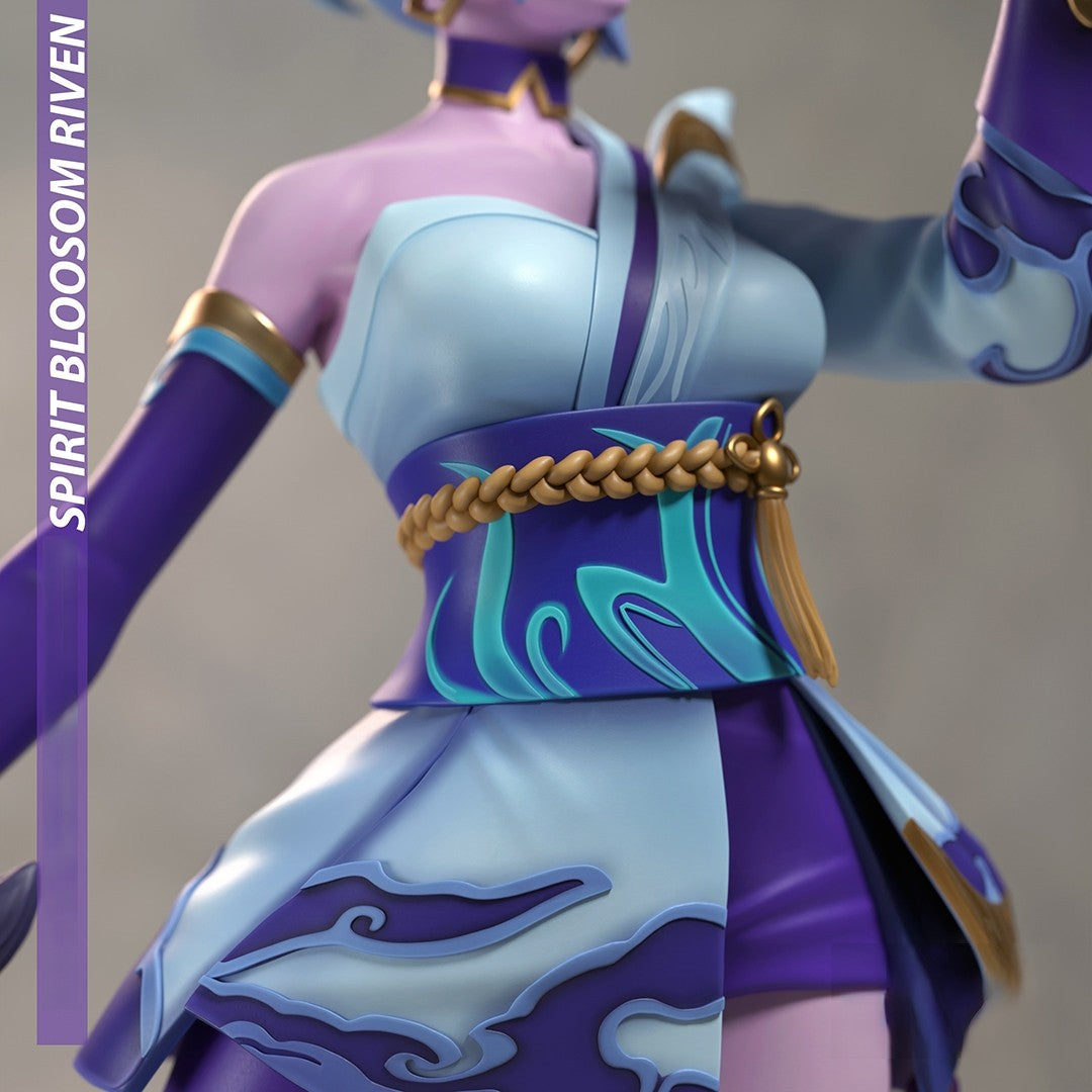Spirit Blossom Riven Special Edition - League of Legend - STL 3D Print Files - 3D Printed Garage Kit ガレージキット Resin Model Scale Figure フィギュア