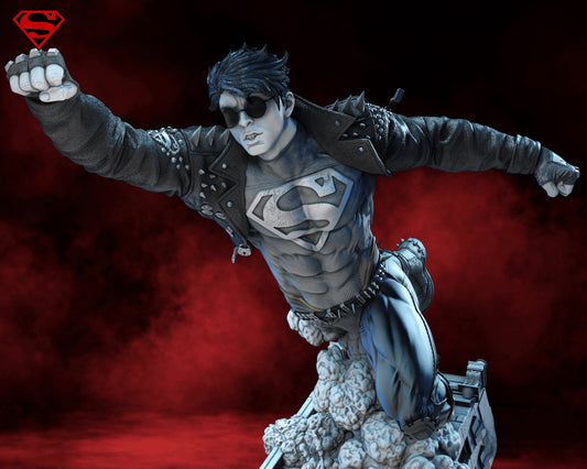 Superboy - Young Justice - STL 3D Print Files - 3D Printed Garage Kit ガレージキット Resin Model Scale Figure フィギュア