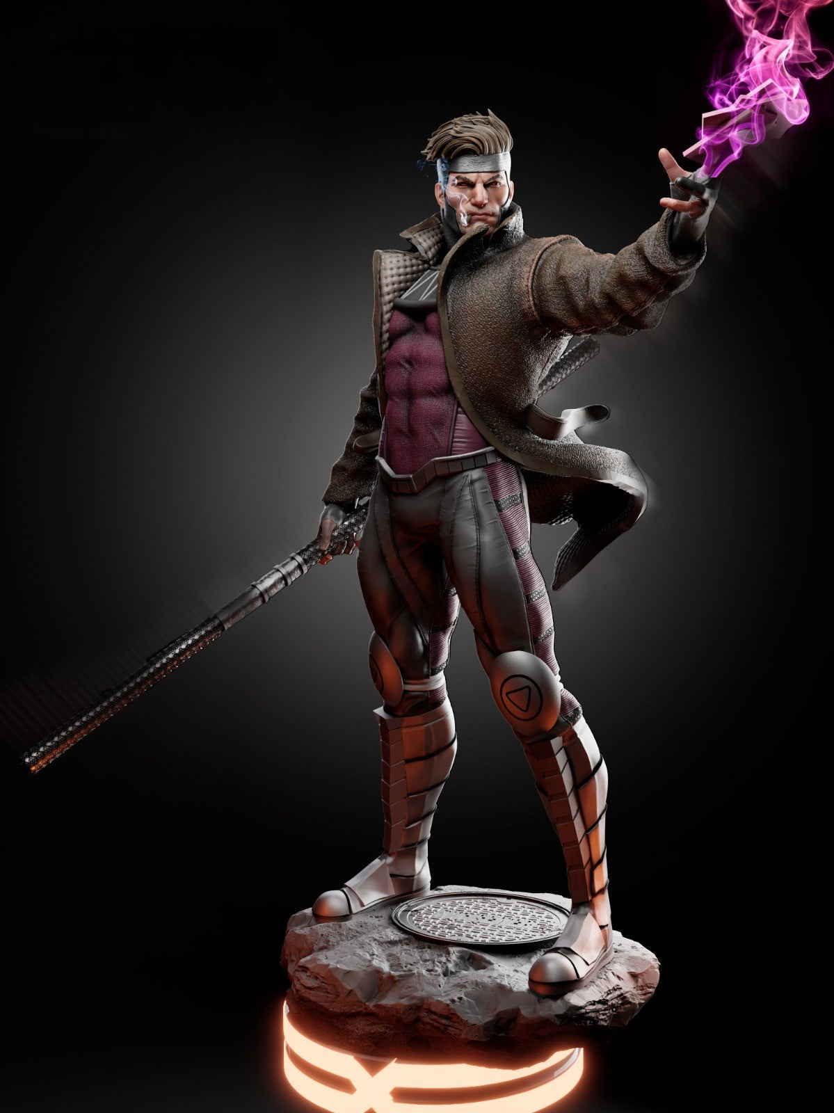Gambit - X-MEN - 3D Print 1/8 Scale