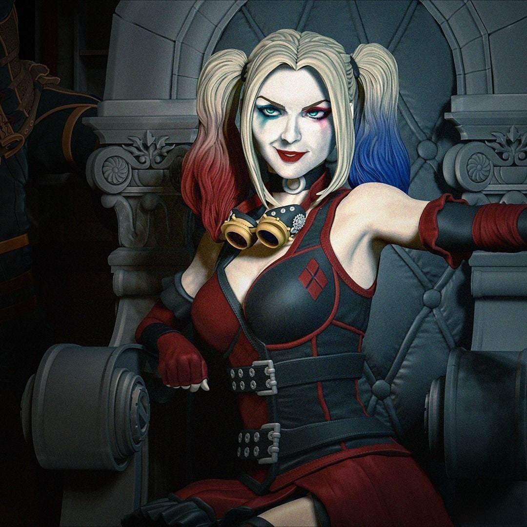 Gotham City Sirens - DC Comics - STL 3D Print Files - 3D Printed Garage Kit ガレージキット Resin Model Scale Figure フィギュア