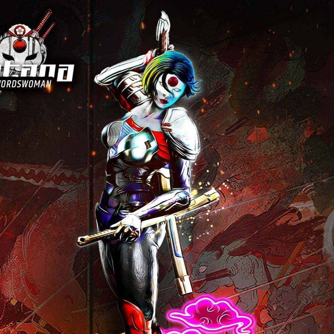 Katana - DC Comics - STL 3D Print Files - 3D Printed Garage Kit ガレージキット Resin Model Scale Figure フィギュア