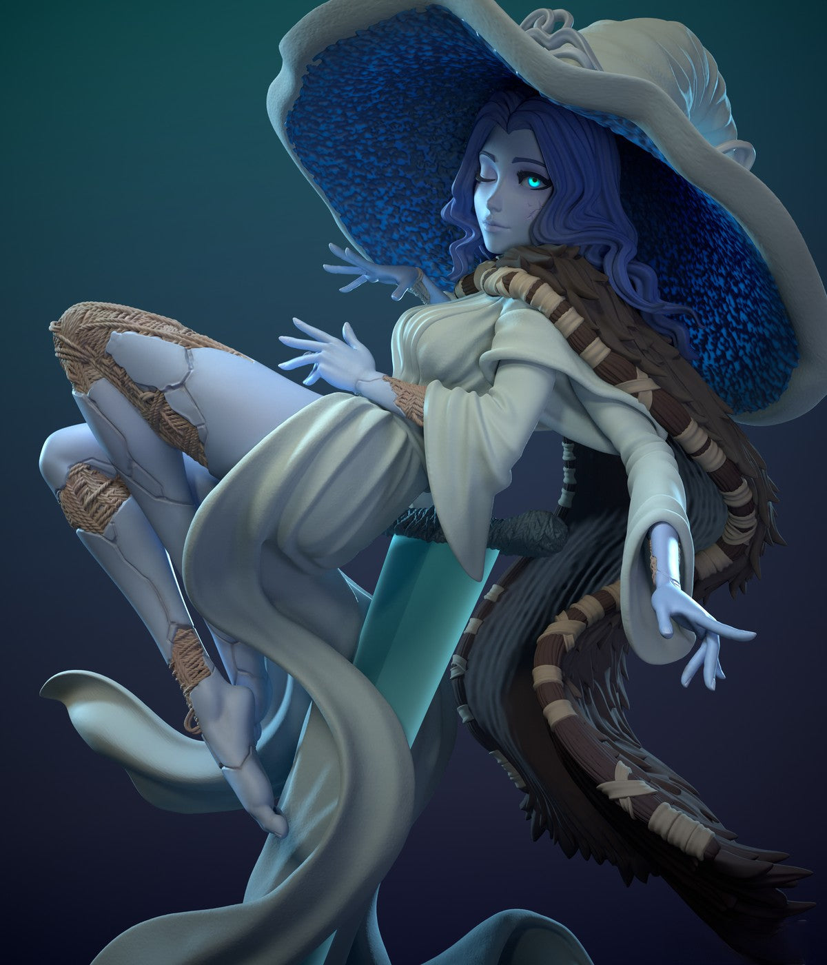 Ranni the Witch Special Edition - Elden Ring - STL 3D Print Files - 3D Printed Garage Kit ガレージキット Resin Model Scale Figure フィギュア