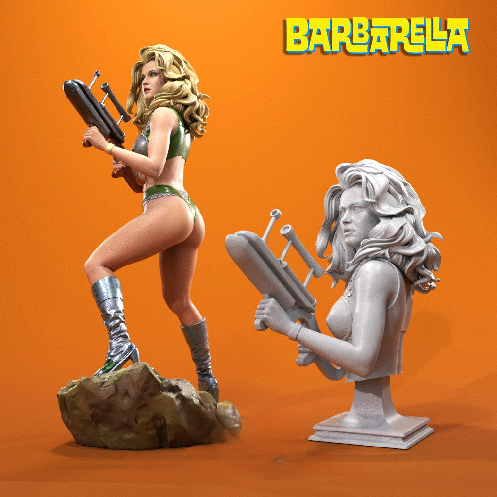 Barbarella Special Edition - STL 3D Print Files - 3D Printed Garage Kit ガレージキット Resin Model Scale Figure フィギュア