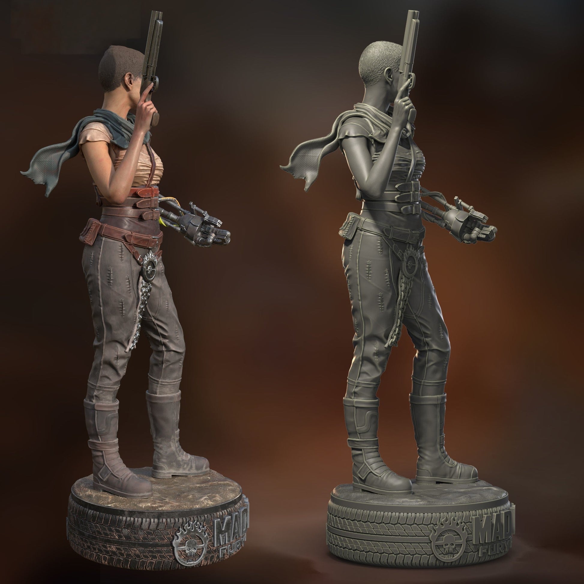 Furiosa - Mad Max: Fury Road 1/8 Scale - 3D Printed Garage Kit ガレージキット Resin Model Scale Figure フィギュア