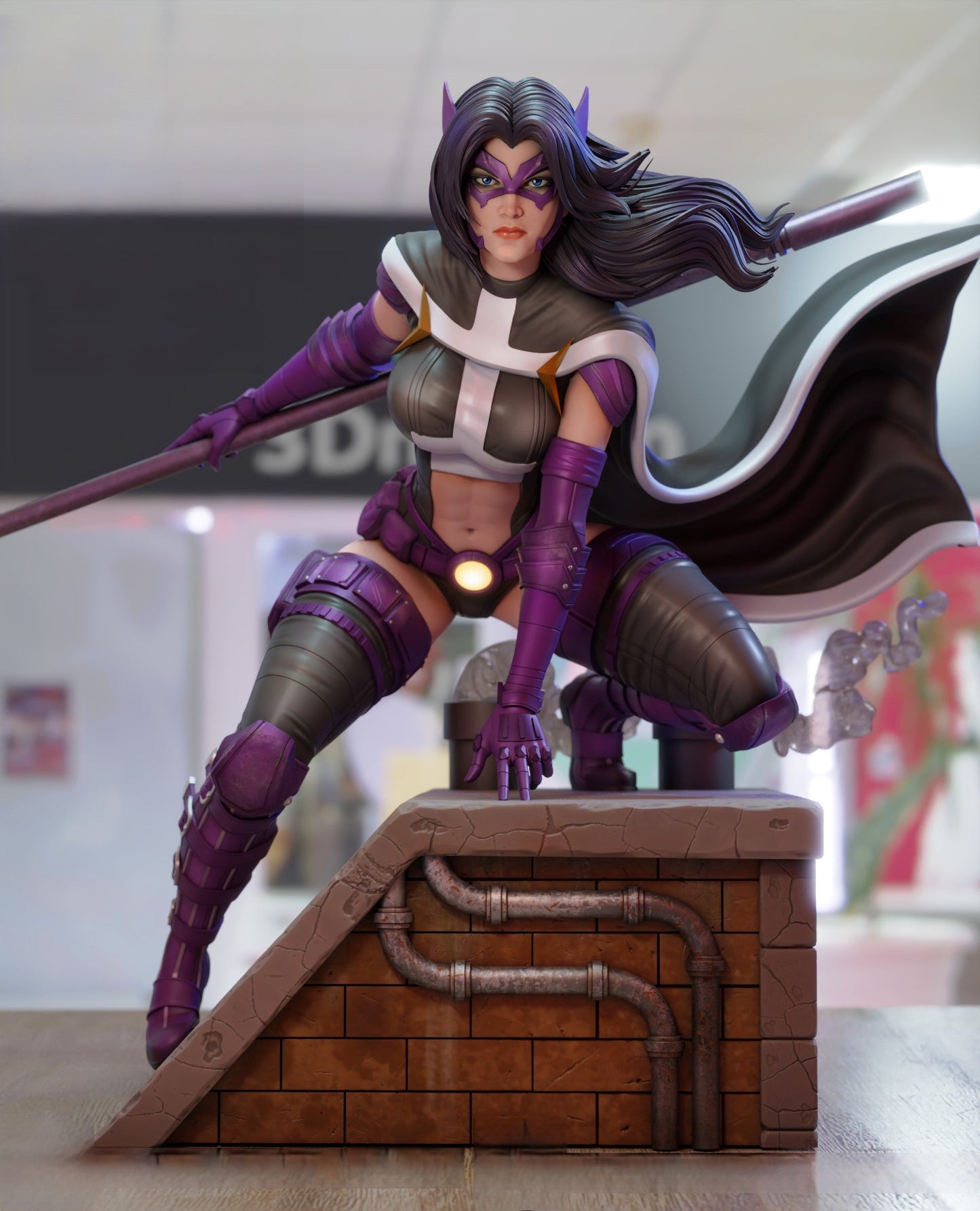 1247 Huntress Special Edition - DC Comics STL 3D Print Files - 3D Printed Garage Kit ガレージキット Resin Model Scale Figure フィギュア
