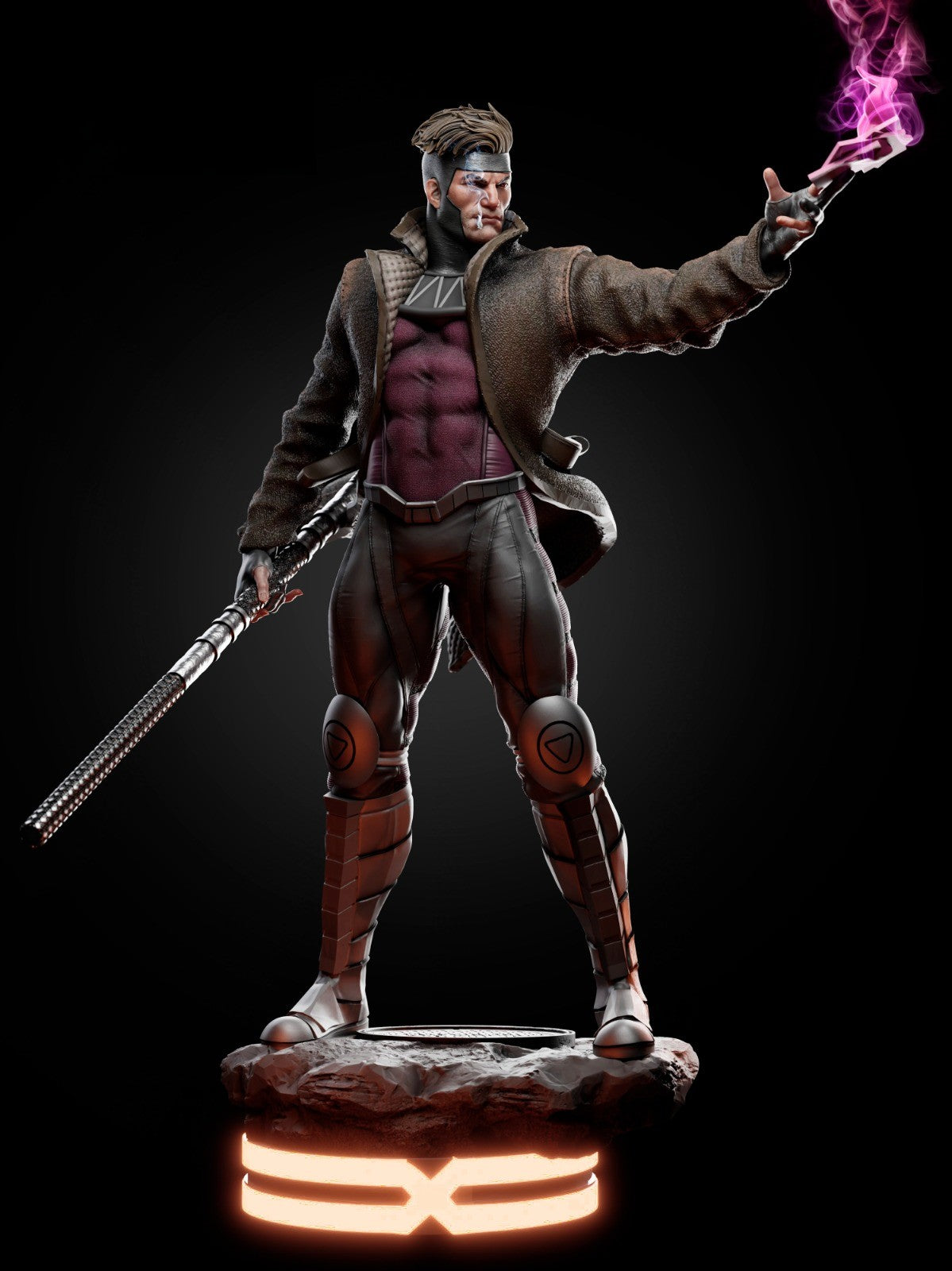 Gambit - X-MEN - 3D Print 1/8 Scale