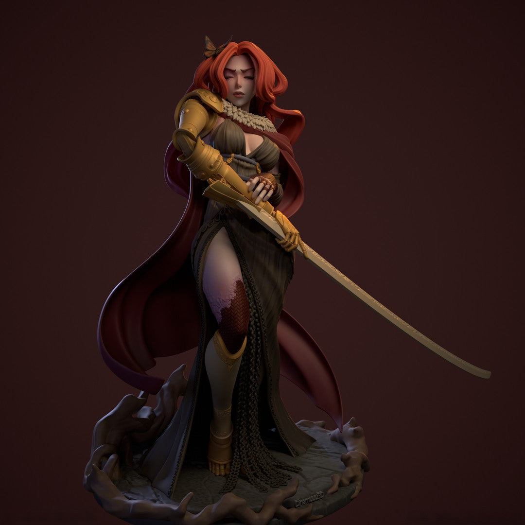 1583 Malenia Special Edition - Elden Ring - STL 3D Print Files - 3D Printed Garage Kit ガレージキット Resin Model Scale Figure フィギュア