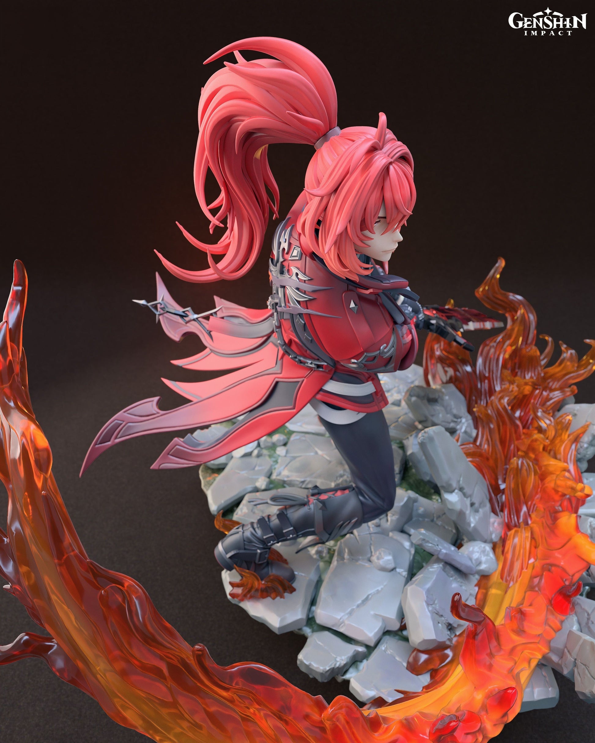 Diluc - Genshin Impact - STL 3D Print Files - 3D Printed Garage Kit ガレージキット Resin Model Scale Figure フィギュア