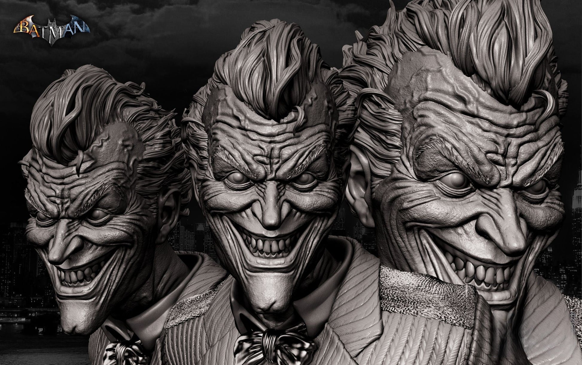 The Joker - Batman - Arkham Knight - STL 3D Print Files - 3D Printed Garage Kit ガレージキット Resin Model Scale Figure フィギュア