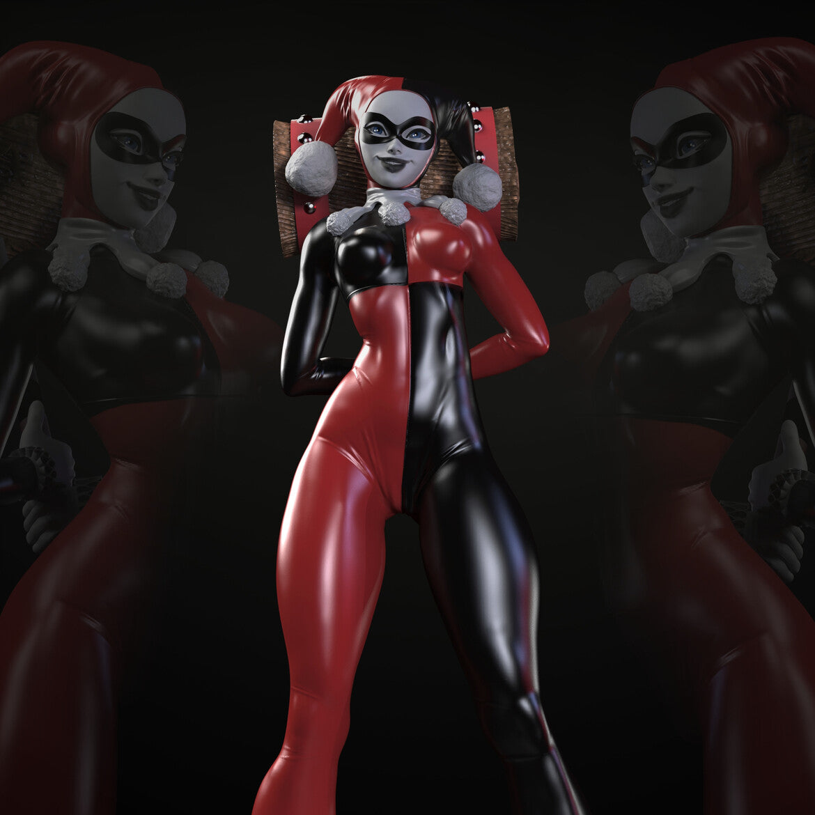 Harley Quinn Classic Special Edition - STL 3D Print Files - 3D Printed Garage Kit ガレージキット Resin Model Scale Figure フィギュア