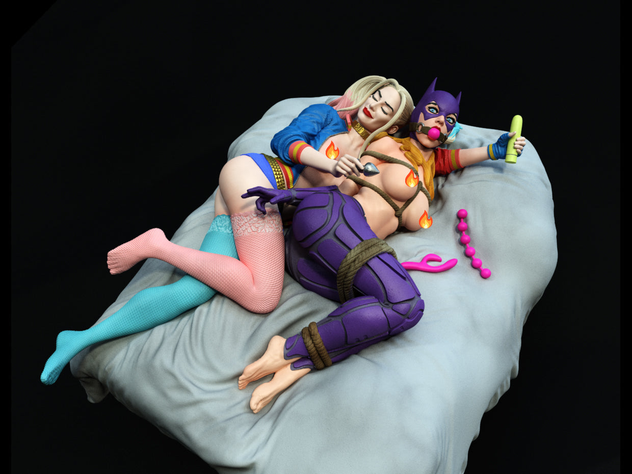 Harley Quinn and Batgirl Special Edition 1/8 Scale
