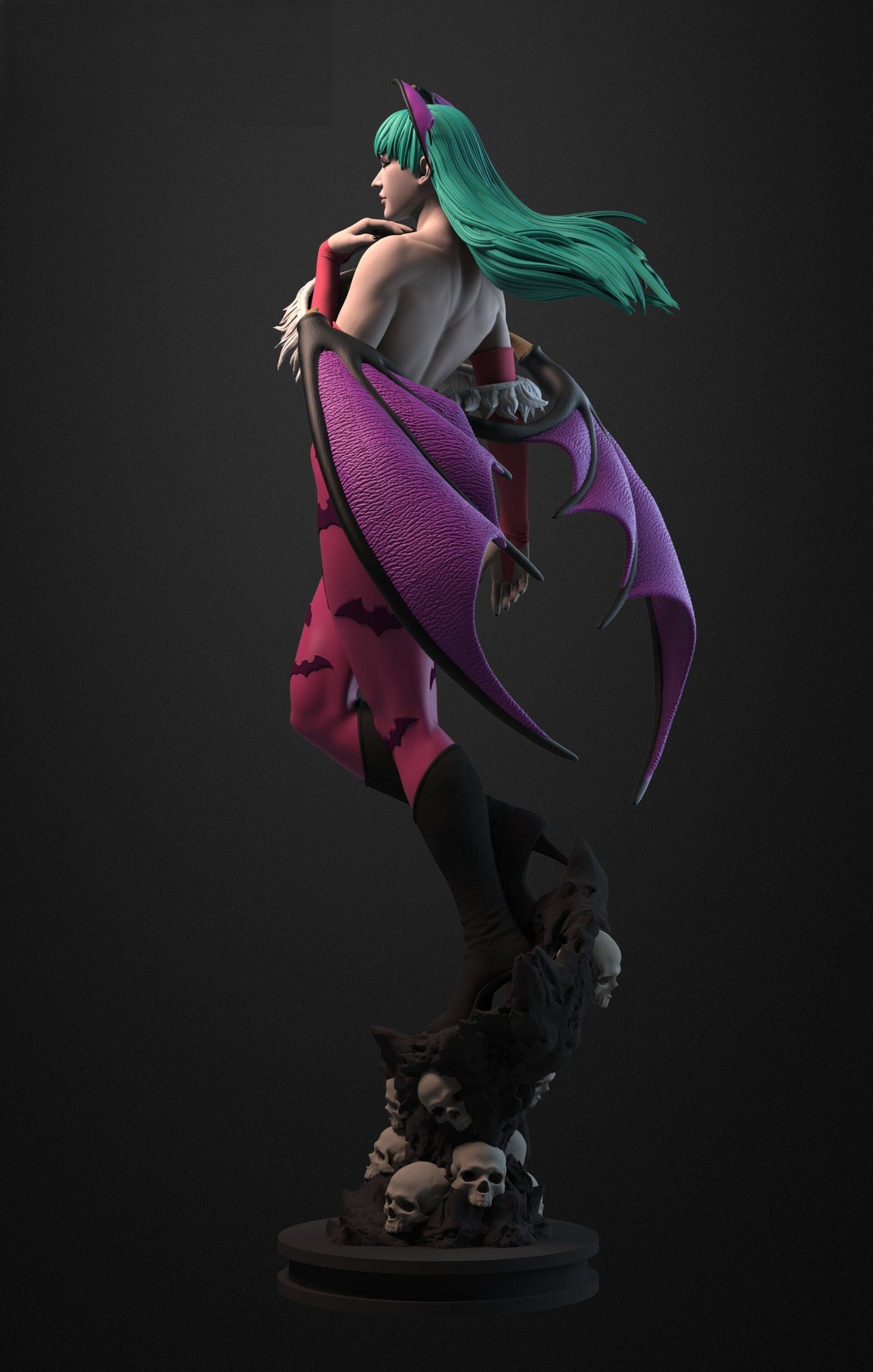 Morrigan Aensland Special Edition - Darkstalkers - STL 3D Print Files - 3D Printed Garage Kit ガレージキット Resin Model Scale Figure フィギュア
