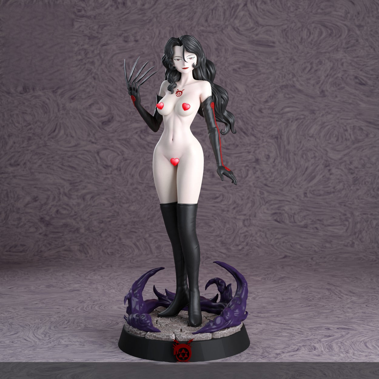 Lust Special Edition - Fullmetal Alchemist - STL 3D Print Files - 3D Printed Garage Kit ガレージキット Resin Model Scale Figure フィギュア
