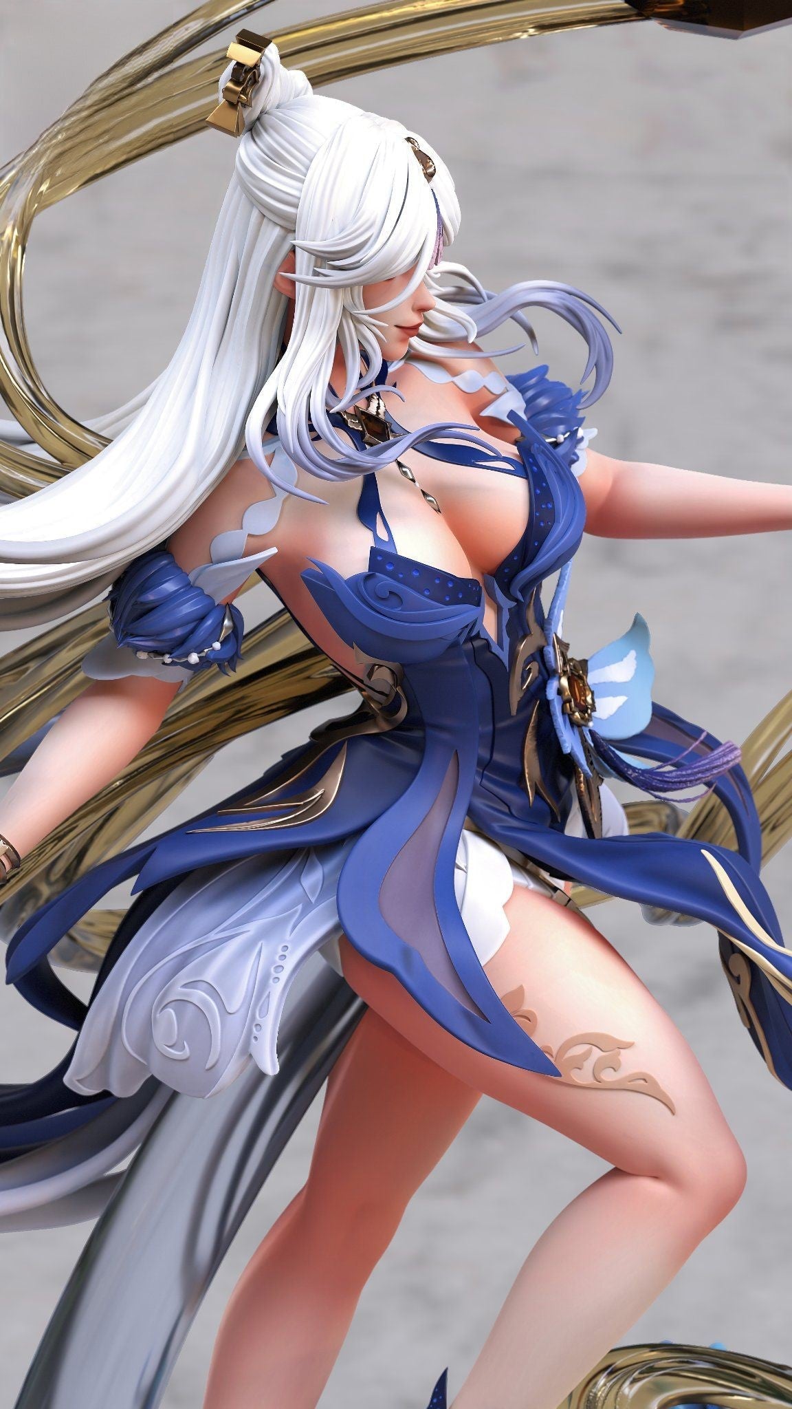 Ningguang - Genshin Impact - STL 3D Print Files - 3D Printed Garage Kit ガレージキット Resin Model Scale Figure フィギュア