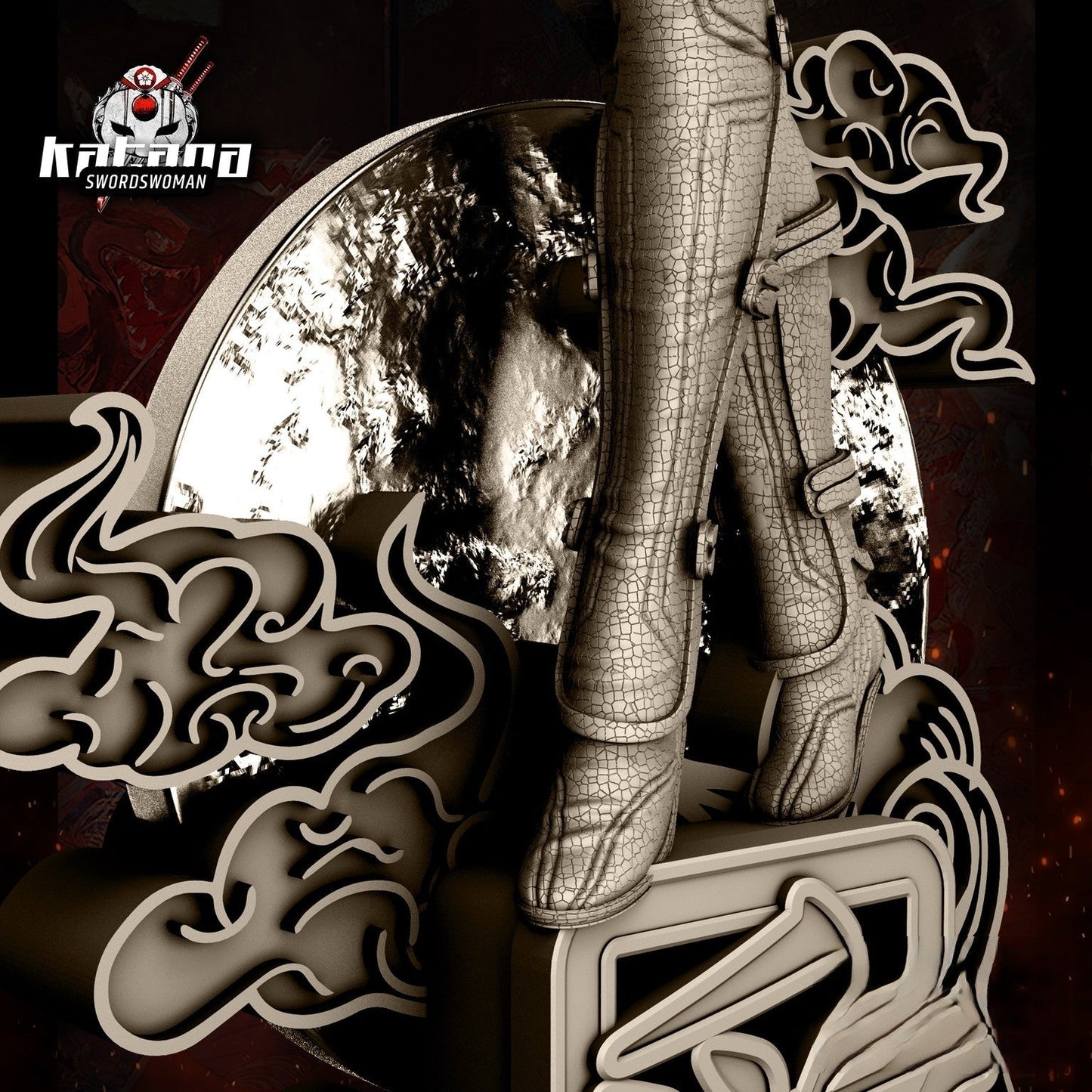 Katana - DC Comics - STL 3D Print Files - 3D Printed Garage Kit ガレージキット Resin Model Scale Figure フィギュア