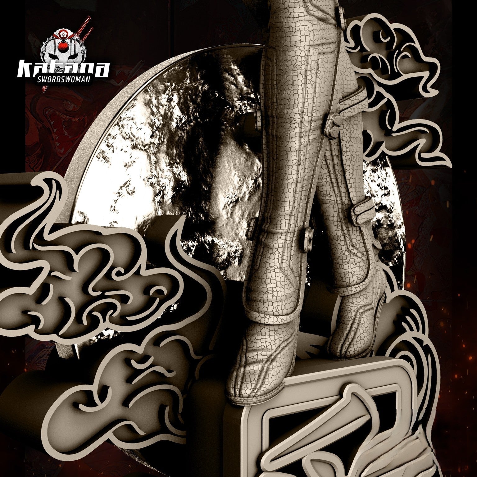 Katana - DC Comics - STL 3D Print Files - 3D Printed Garage Kit ガレージキット Resin Model Scale Figure フィギュア