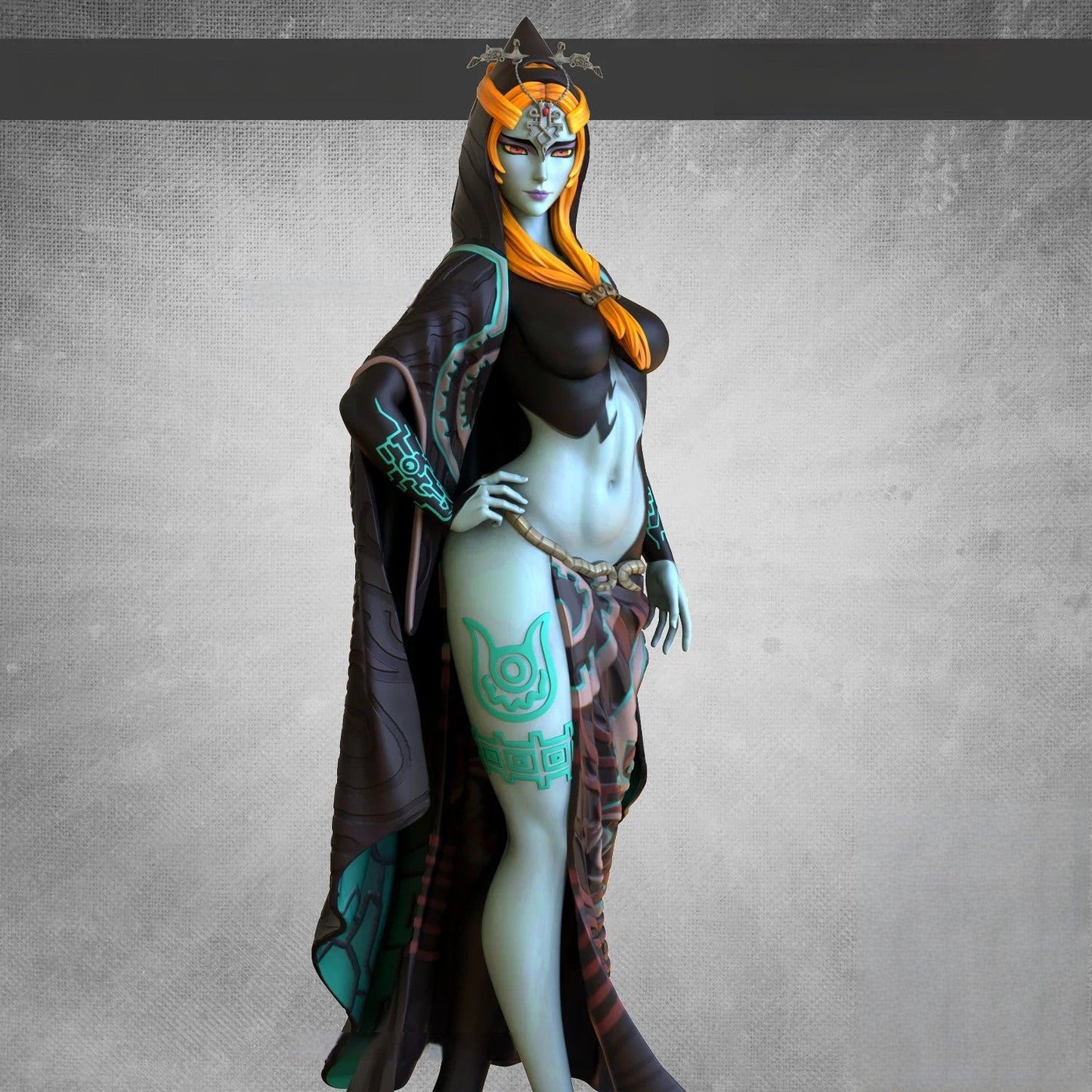 Midna Twilight Princess Special Edition - The Legend of Zelda - STL 3D Print Files - 3D Printed Garage Kit ガレージキット Resin Model Scale Figure フィギュア