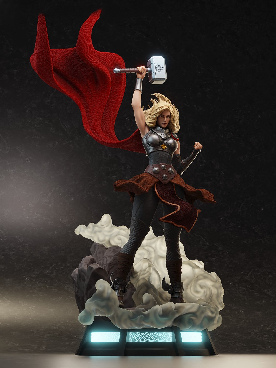 Lady Thor Special Edition - Jane Foster - STL 3D Print Files - 3D Printed Garage Kit ガレージキット Resin Model Scale Figure フィギュア