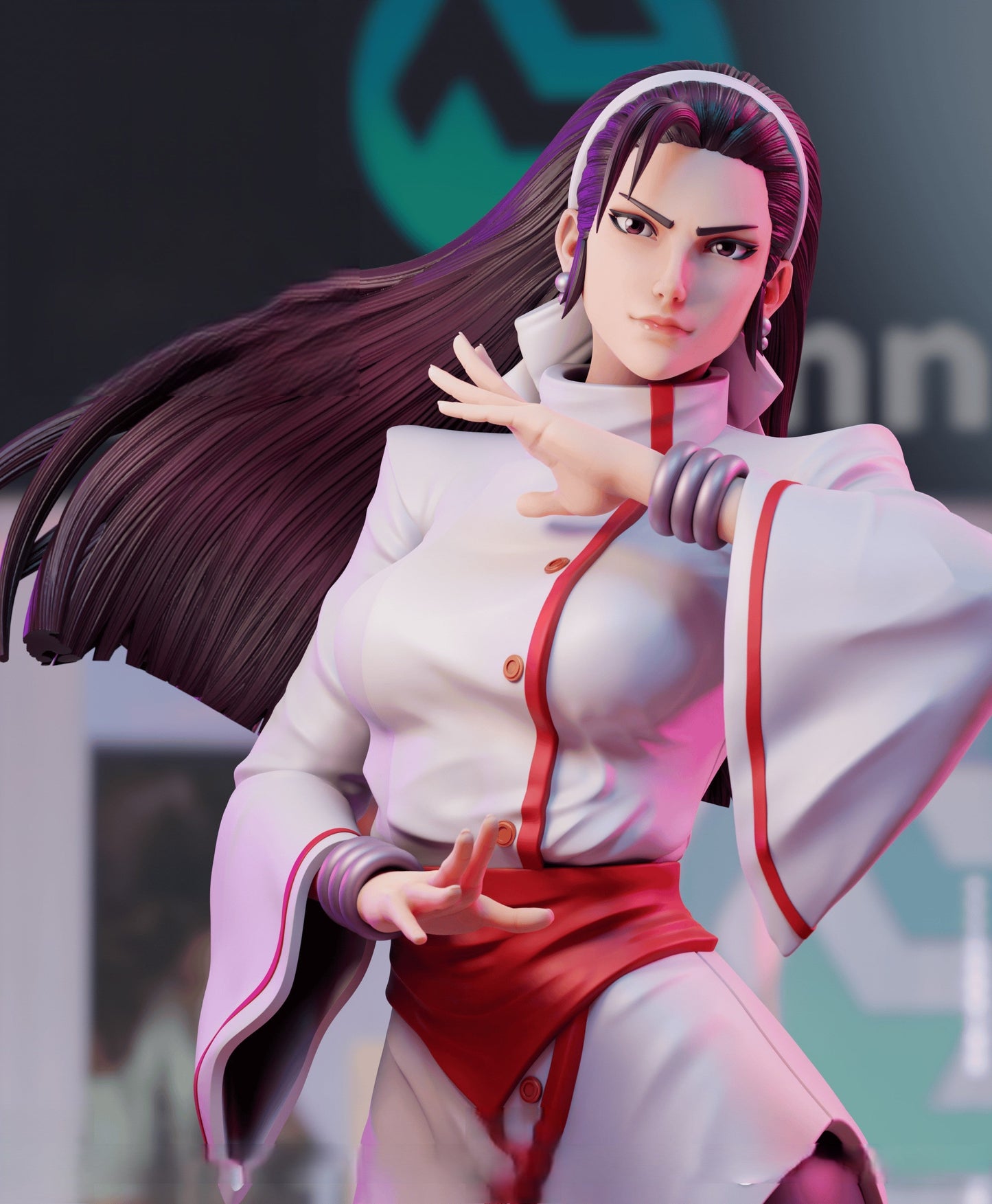Chizuru Kagura - The King of Fighters 1/8 Scale - 3D Printed Garage Kit ガレージキット Resin Model Scale Figure フィギュア
