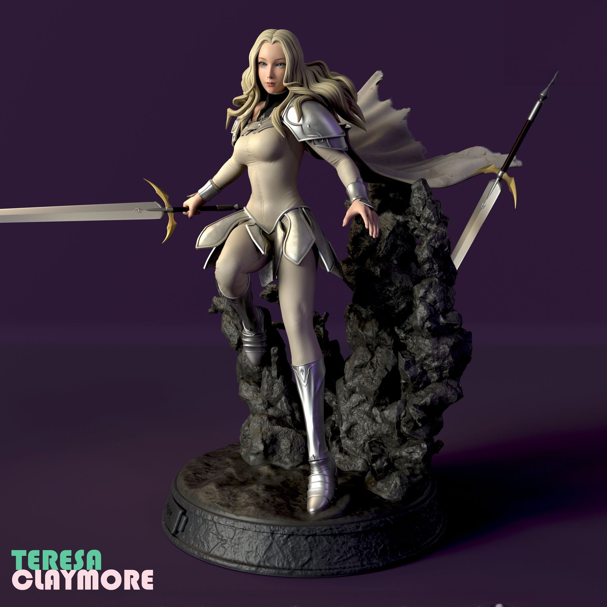 Teresa Special Edition - Claymore - STL 3D Print Files - 3D Printed Garage Kit ガレージキット Resin Model Scale Figure フィギュア