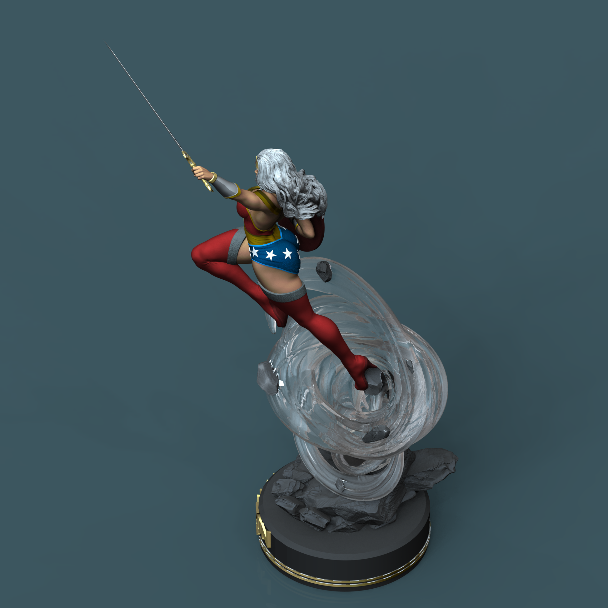 1367 Wonder Woman - Amazon Warriors - STL 3D Print Files - 3D Printed Garage Kit ガレージキット Resin Model Scale Figure フィギュア