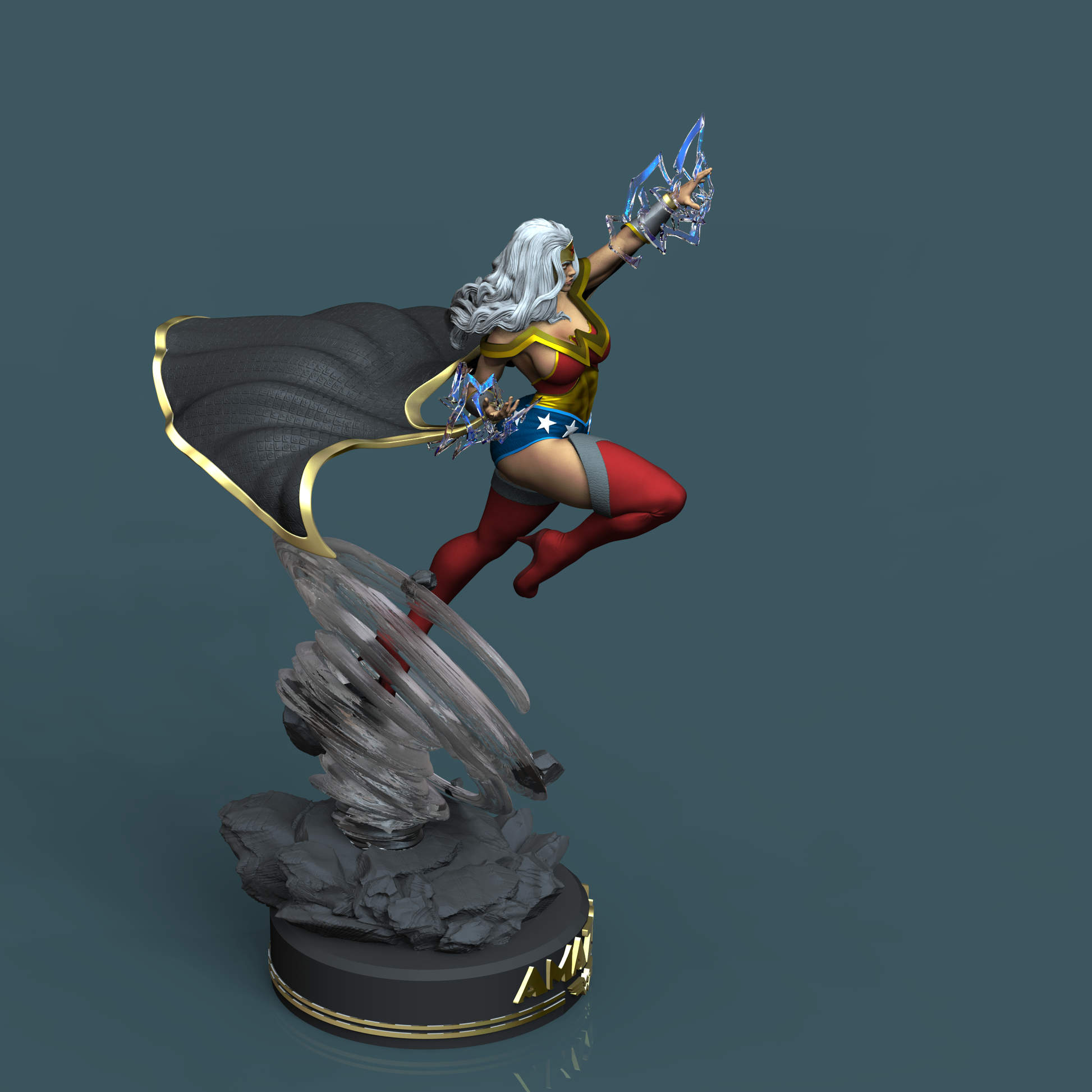 1367 Wonder Woman - Amazon Warriors - STL 3D Print Files - 3D Printed Garage Kit ガレージキット Resin Model Scale Figure フィギュア