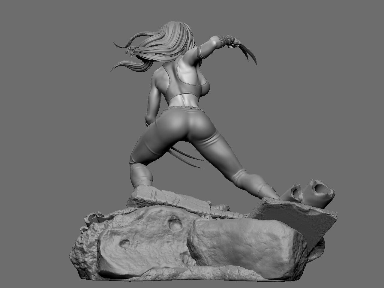 X-23 Special Edition - X-men - STL 3D Print Files - 3D Printed Garage Kit ガレージキット Resin Model Scale Figure フィギュア