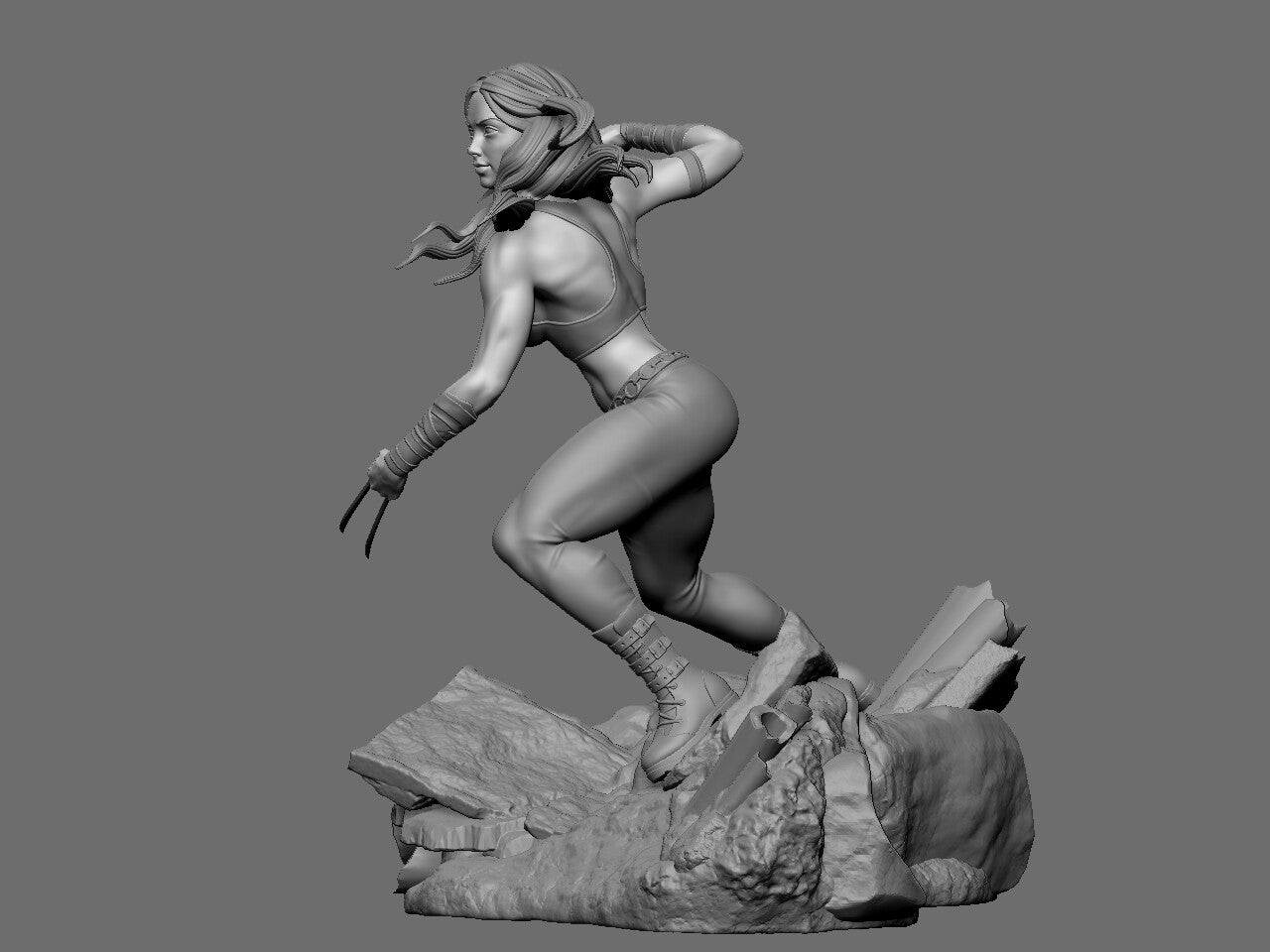 X-23 Special Edition - X-men - STL 3D Print Files - 3D Printed Garage Kit ガレージキット Resin Model Scale Figure フィギュア