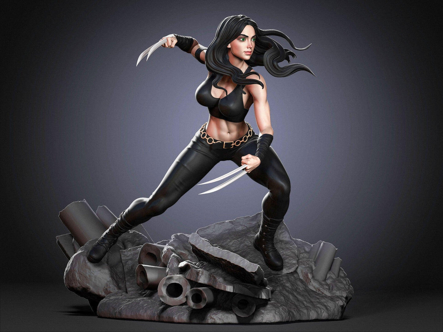 X-23 Special Edition - X-men - STL 3D Print Files - 3D Printed Garage Kit ガレージキット Resin Model Scale Figure フィギュア