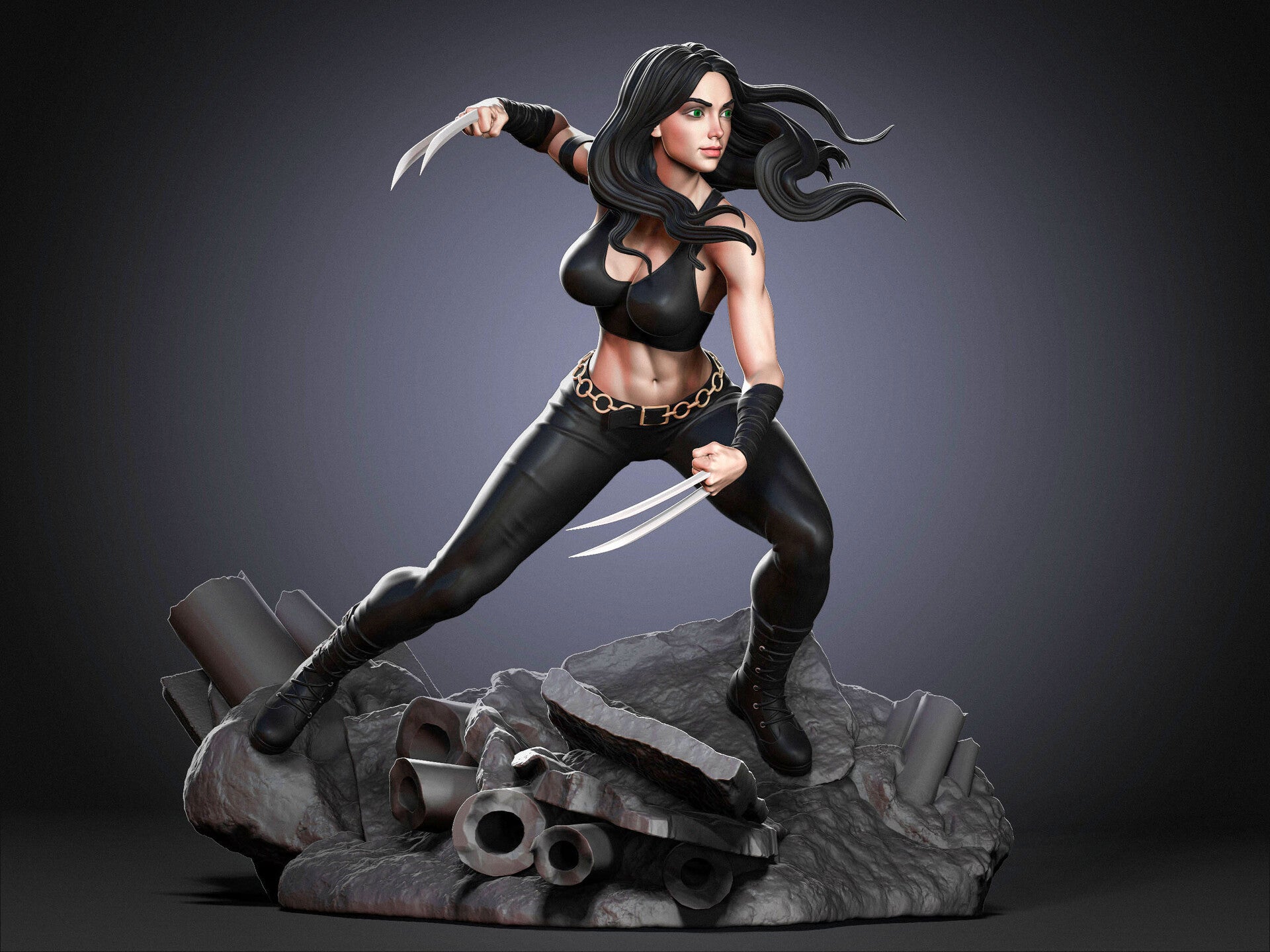 X-23 Special Edition - X-men - STL 3D Print Files - 3D Printed Garage Kit ガレージキット Resin Model Scale Figure フィギュア