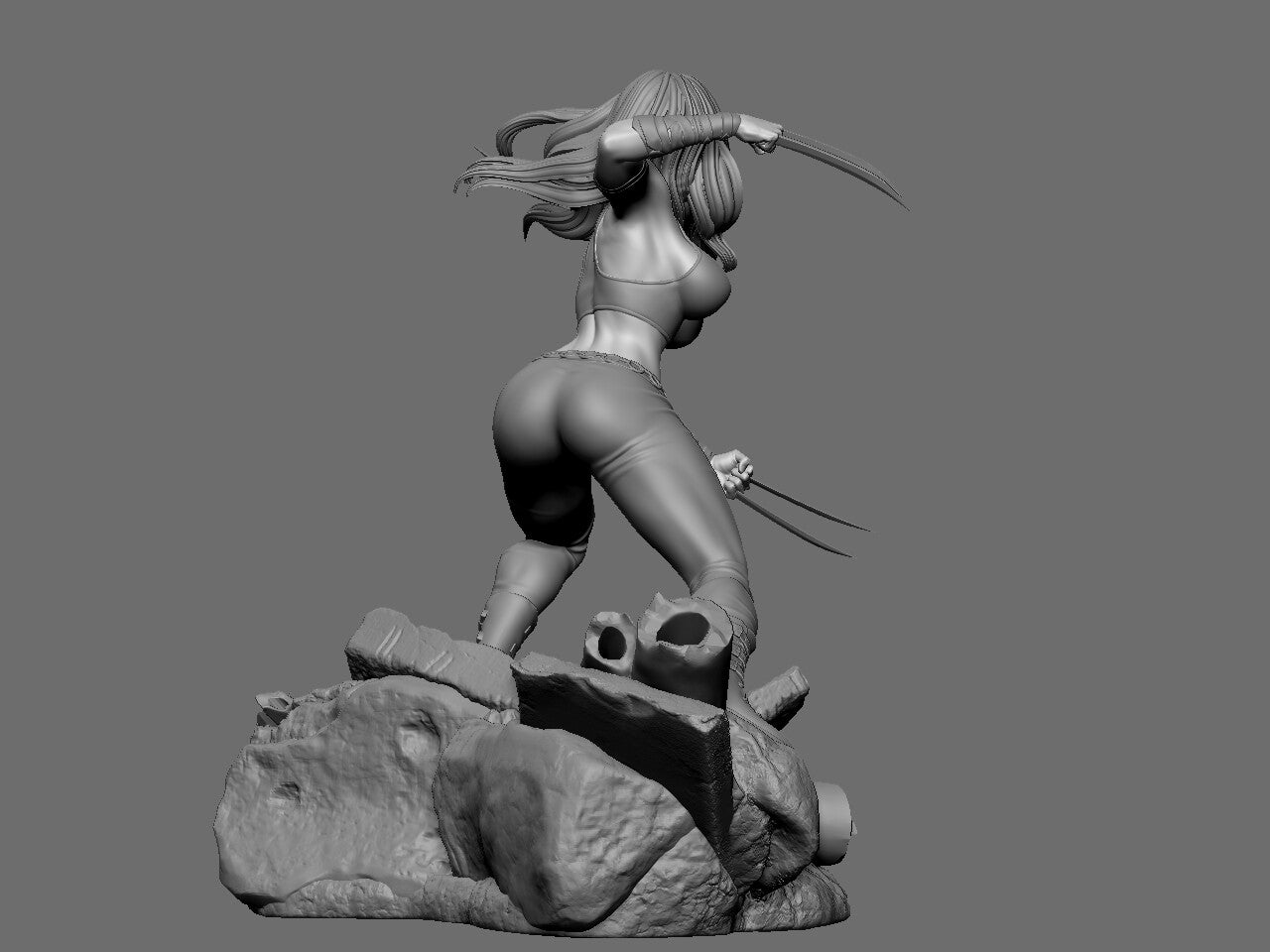 X-23 Special Edition - X-men - STL 3D Print Files - 3D Printed Garage Kit ガレージキット Resin Model Scale Figure フィギュア