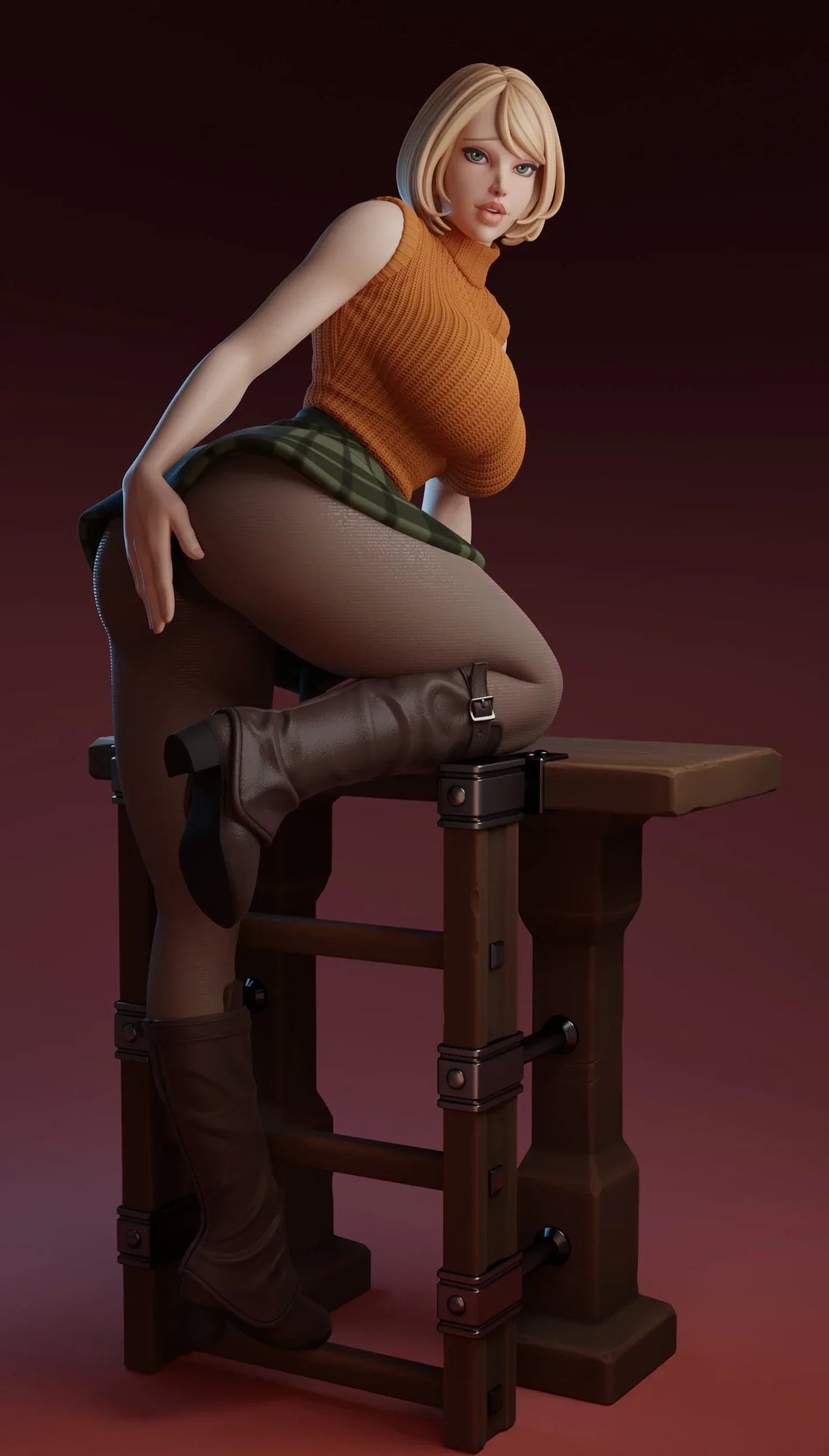 Ashley Graham Special Edition - Resident Evil - STL 3D Print Files - 3D Printed Garage Kit ガレージキット Resin Model Scale Figure フィギュア