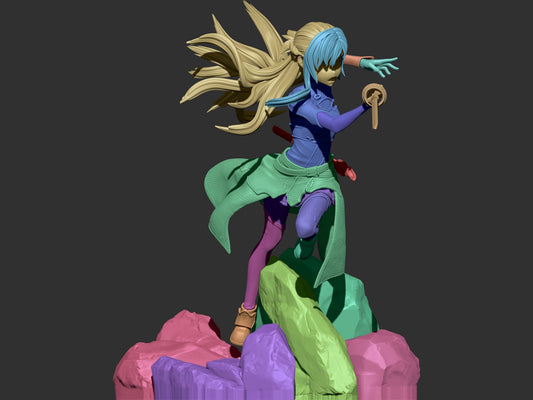 Asuna - Sword Art Online - STL 3D Print Files - 3D Printed Garage Kit ガレージキット Resin Model Scale Figure フィギュア