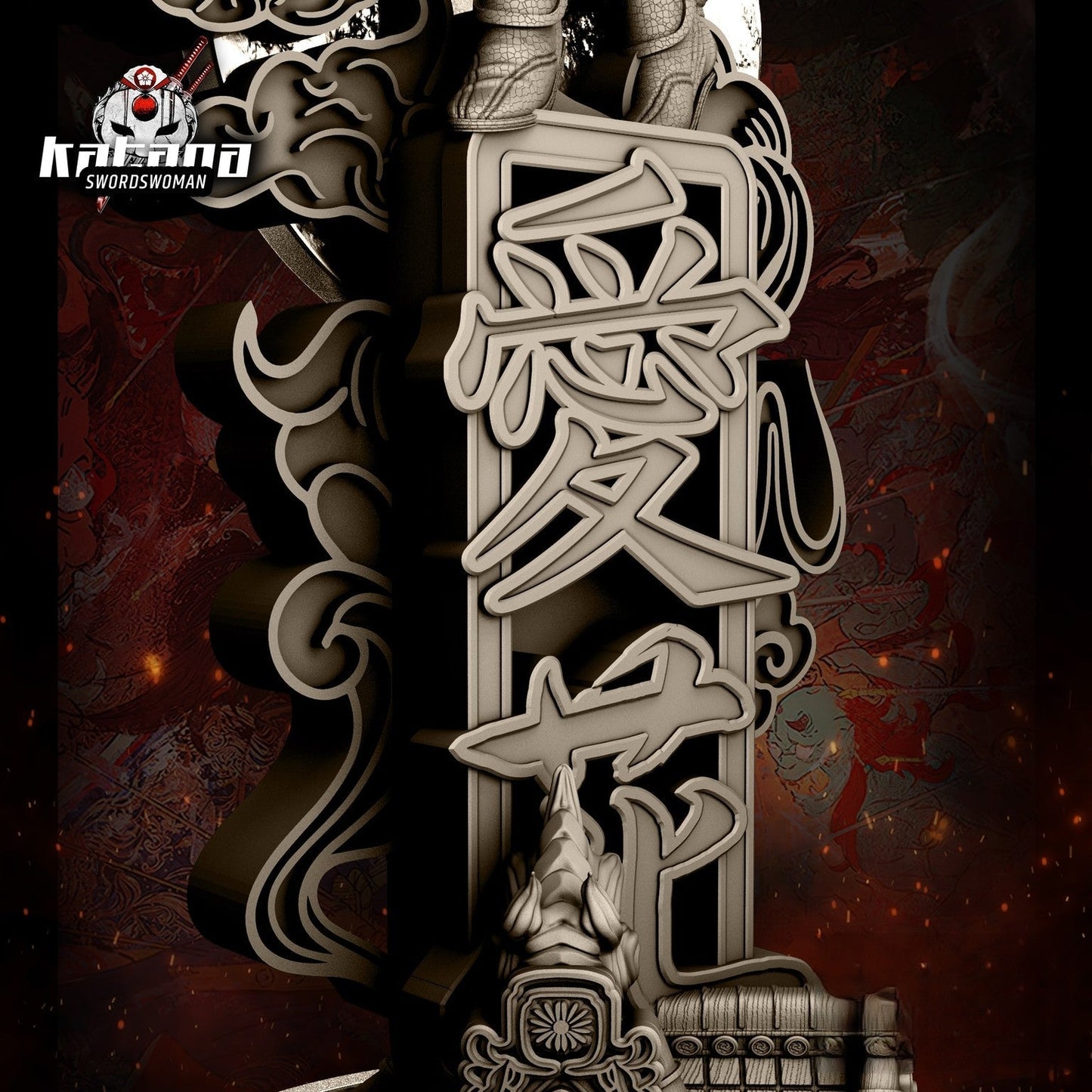 Katana - DC Comics - STL 3D Print Files - 3D Printed Garage Kit ガレージキット Resin Model Scale Figure フィギュア