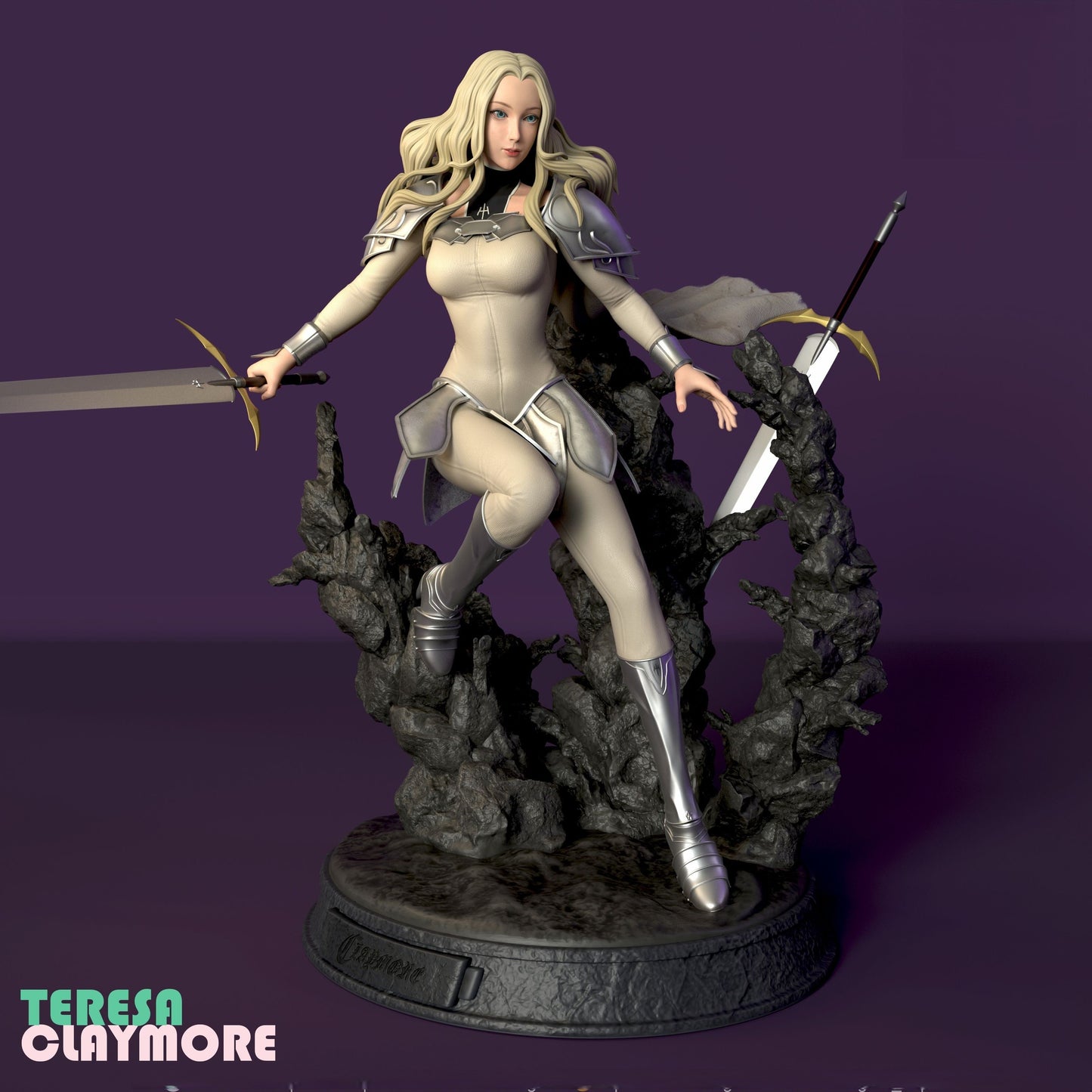 Teresa Special Edition - Claymore - STL 3D Print Files - 3D Printed Garage Kit ガレージキット Resin Model Scale Figure フィギュア