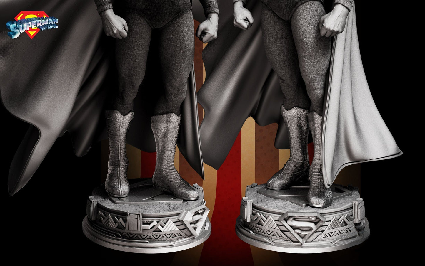 Superman 1978 - STL 3D Print Files - 3D Printed Garage Kit ガレージキット Resin Model Scale Figure フィギュア